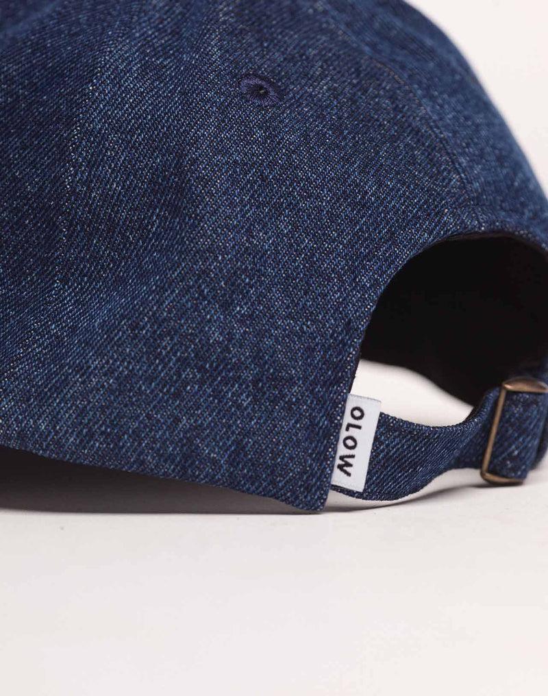 OLOW Stanton Six Panel Cap Blau Braun – Verstellverschluss und OLOW Etikett